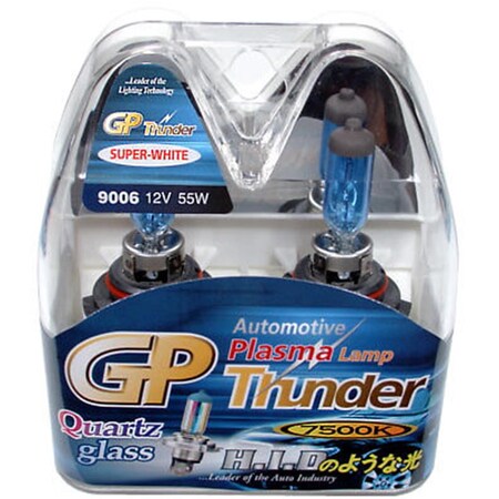 Gp-Thunder 7500 K 9006 HB4 Xenon Quartz Light Bulbs for Headlamp Fog Cornering Day Time Running Lights SGP75K-9006